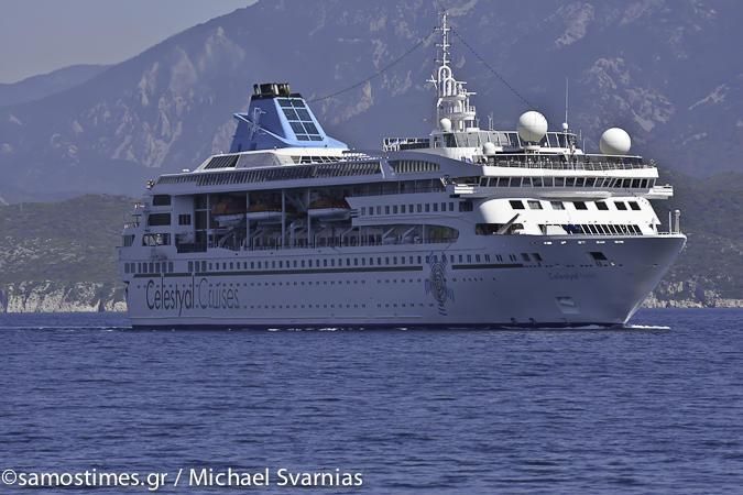 Με σαμιώτικο κρασί και χορούς η  υποδοχή του Celestyal Nefeli